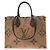 Borsa Louis Vuitton Monogram Giant OnTheGo MM Marrone - vista 2