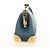 Louis Vuitton Porte-Monnaie Coin Purse Leather Azul - vista 7
