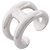 Ring Anel Hermès Osmos PM Prata