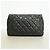 Borsa a tracolla Chanel in pelle nera Nero - vista 8