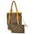 Louis Vuitton Monogram Bucket PM Tote Bag Braun