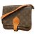 Borsa a tracolla Louis Vuitton Monogram Cartouchiere MM Marrone