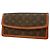 Louis Vuitton Monogram Pochette Dam PM Clutch Bag Marrone