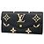 Sarah Louis Vuitton Monogram Empreinte Bicolor Long Wallet Black Beige