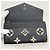 Sarah Louis Vuitton Monogram Empreinte Bicolor Long Wallet Black Beige - view 8