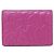 Cartera tri-fold Chanel 70614 de piel de cordero rosa - vista 2