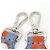 Fendi Strap You 8AV077 S3D Argento Rosso Blu chiaro - vista 7