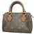 Sac à main Louis Vuitton Monogram Mini Speedy M41534 Marron