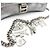 Balenciaga Crush Charm Chain Flap Leather Small Argento - vista 7