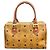 Borsa a mano Mini Boston MCM Visetos Monogram Marrone - vista 2