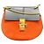 Chloé Drew Mini Bicolor Schultertasche mit Kette