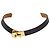 Hermès Hermes Mini Kelly Choker Negro Dorado