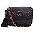 Timeless Borsa a tracolla con catena Chanel Matelassé in pelle d'agnello Marrone scuro