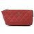 Pouch Chanel Matelassé in pelle di agnello Rosso