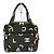 Mini borsa tote Chanel Nero Bianco - vista 2