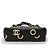 Mini borsa tote Chanel Nero Bianco - vista 3