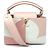 Borsa Louis Vuitton Capucines BB in rosa e bianco