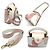 Borsa Louis Vuitton Capucines BB in rosa e bianco - vista 4