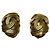 Orecchini a clip Chanel in lega dorata D'oro