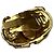 Orecchini a clip Chanel in lega dorata D'oro - vista 3