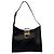 Borsa a tracolla Salvatore Ferragamo Gancini in pelle nera Nero