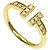 Autre Marque Anello Tiffany & Co. T Wire Diamanti