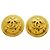 Orecchini a clip Chanel placcati oro D'oro