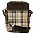 Burberry Schultertasche Nova Check Canvas Leather Braun