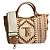 Borsa a mano Tod's beige in pelle e tela