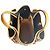 Borsa a mano Tod's beige in pelle e tela - vista 6