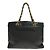 Chanel Vintage Logo Chain Tote Caviar Medium Schwarz