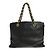 Chanel Vintage Logo Chain Tote Caviar Medium Schwarz - Ansicht 2