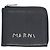 Monedero Marni de piel negra Negro