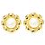 Orecchini a clip Chanel con motivo floreale dorato e perle D'oro