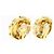 Orecchini a clip Chanel con motivo floreale dorato e perle D'oro - vista 2