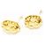 Orecchini a clip Chanel con motivo floreale dorato e perle D'oro - vista 3