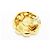 Orecchini a clip Chanel con motivo floreale dorato e perle D'oro - vista 4