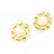 Orecchini a clip Chanel con motivo floreale dorato e perle D'oro - vista 5