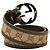 Cintura Gucci GG Canvas Interlocking G Marrone - vista 3