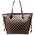 Borsa Tote Louis Vuitton Damier Neverfull MM Marrone - vista 2