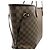 Borsa Tote Louis Vuitton Damier Neverfull MM Marrone - vista 4