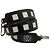 Loewe Anagram Design Leather Bag Strap Black White