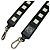 Loewe Anagram Design Leather Bag Strap Black White - view 3