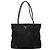 Sac Tote Prada avec plaque logo triangle Noir