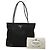Sac Tote Prada avec plaque logo triangle Noir - vue 12