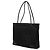 Sac Tote Prada avec plaque logo triangle Noir - vue 2
