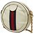 Borsa a tracolla Gucci Ophidia Mini Round Double G Web Stripe Bianco - vista 2