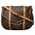 Borsa a tracolla Louis Vuitton Monogram Saumur 35 Marrone