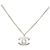 Collana con ciondolo a catena Chanel Coco Mark Argento