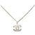 Collana con ciondolo a catena Chanel Coco Mark Argento - vista 2